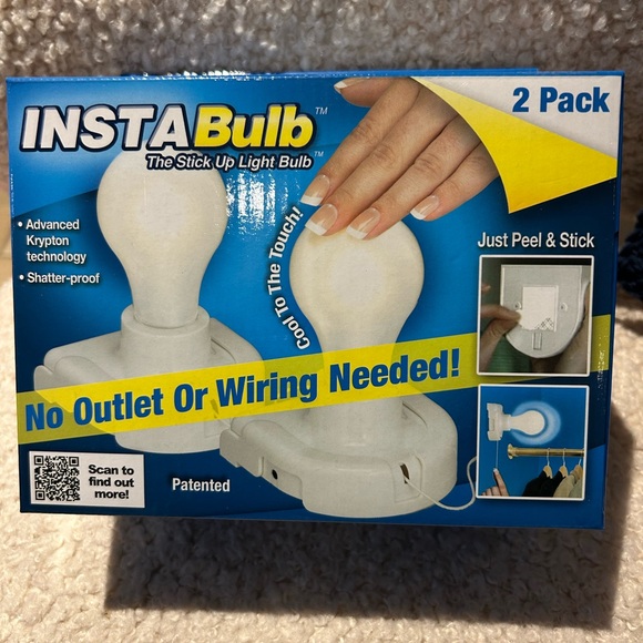 InstaBulb Stick Up Light Bulb 2 Pack - Picture 2 of 2